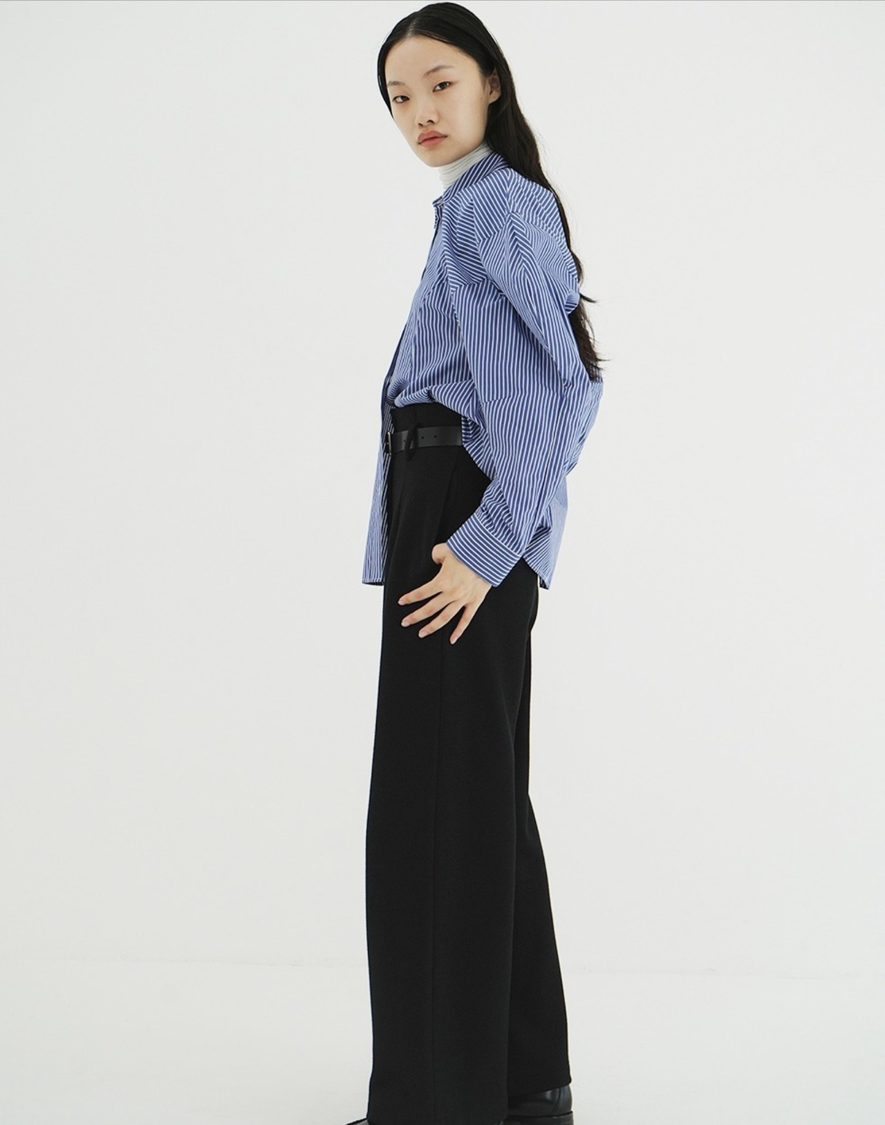 CLANE HIGH WAIST WIDE PANTS