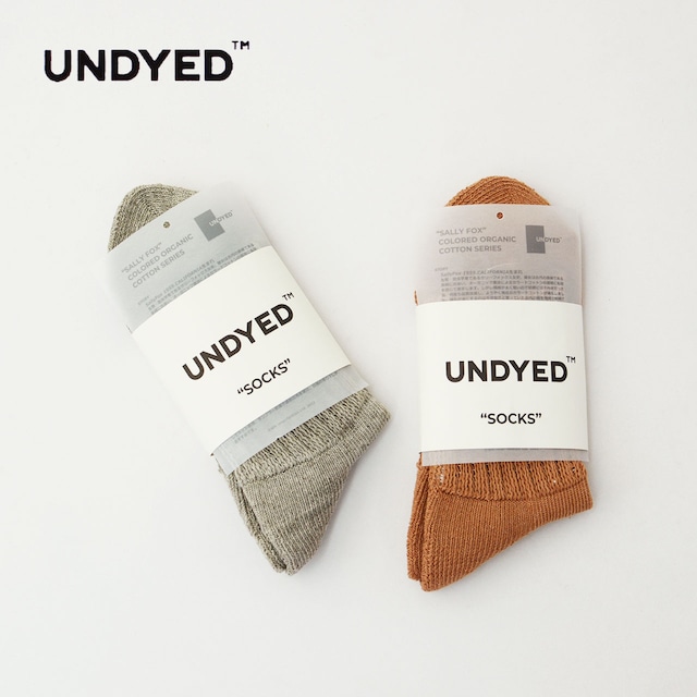 UNDYED [アンダイド] SOCKS [USN24SSO084] ソックス・靴下・オーガニックコットン・クルーソックス・MEN'S / LADY'S [2024SS]