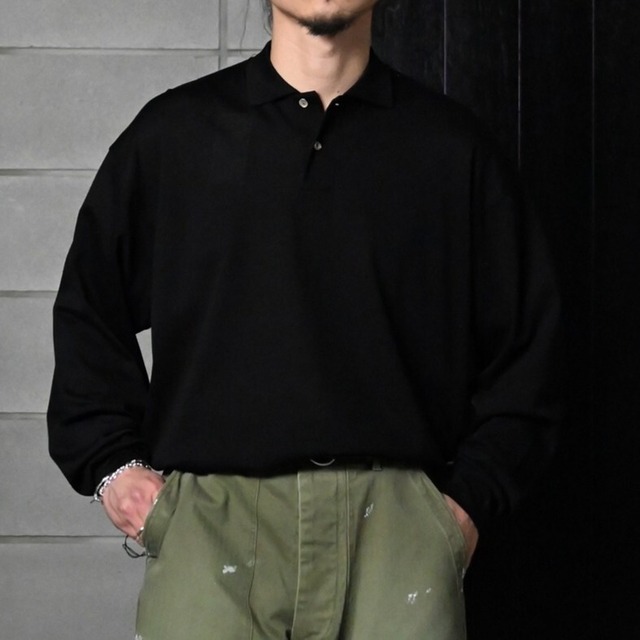 INTERIM / HIGH GAUGE SEA ISLAND PIQUE HYPER BIG LONG POLO SHIRT