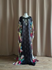floral pattern ethnic mode import dress-4360-9