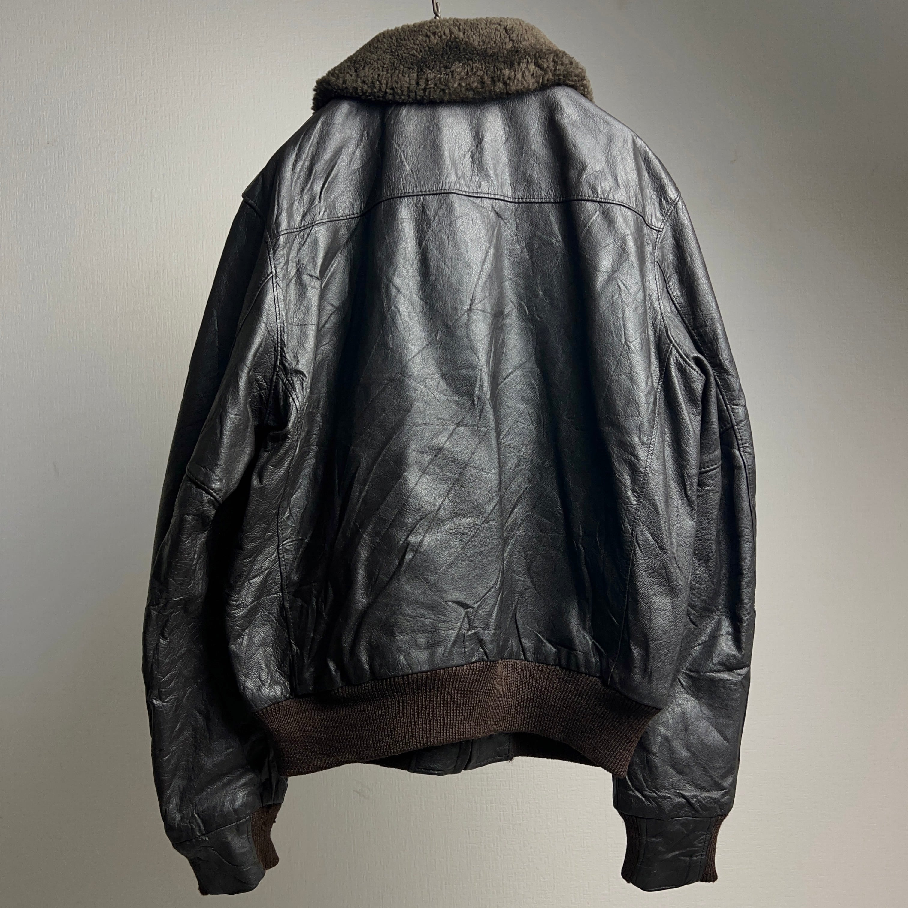 70's~80's “L.L.Bean” G-1 Leather Flight Jacket USA製 70年代 80年代 エルエルビーン  フライトジャケット レザー【0929A96】