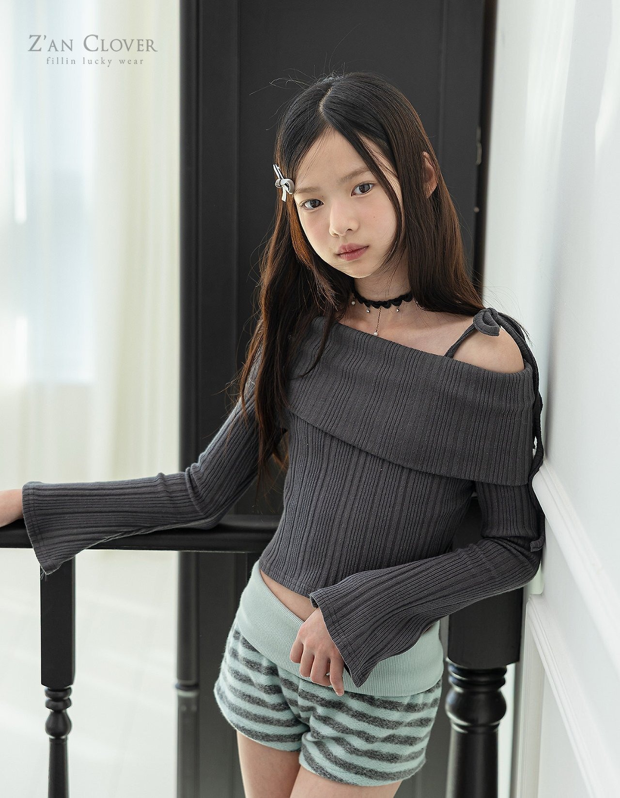 ZAN CLOVER［取寄］rollup waist short pants 26winter