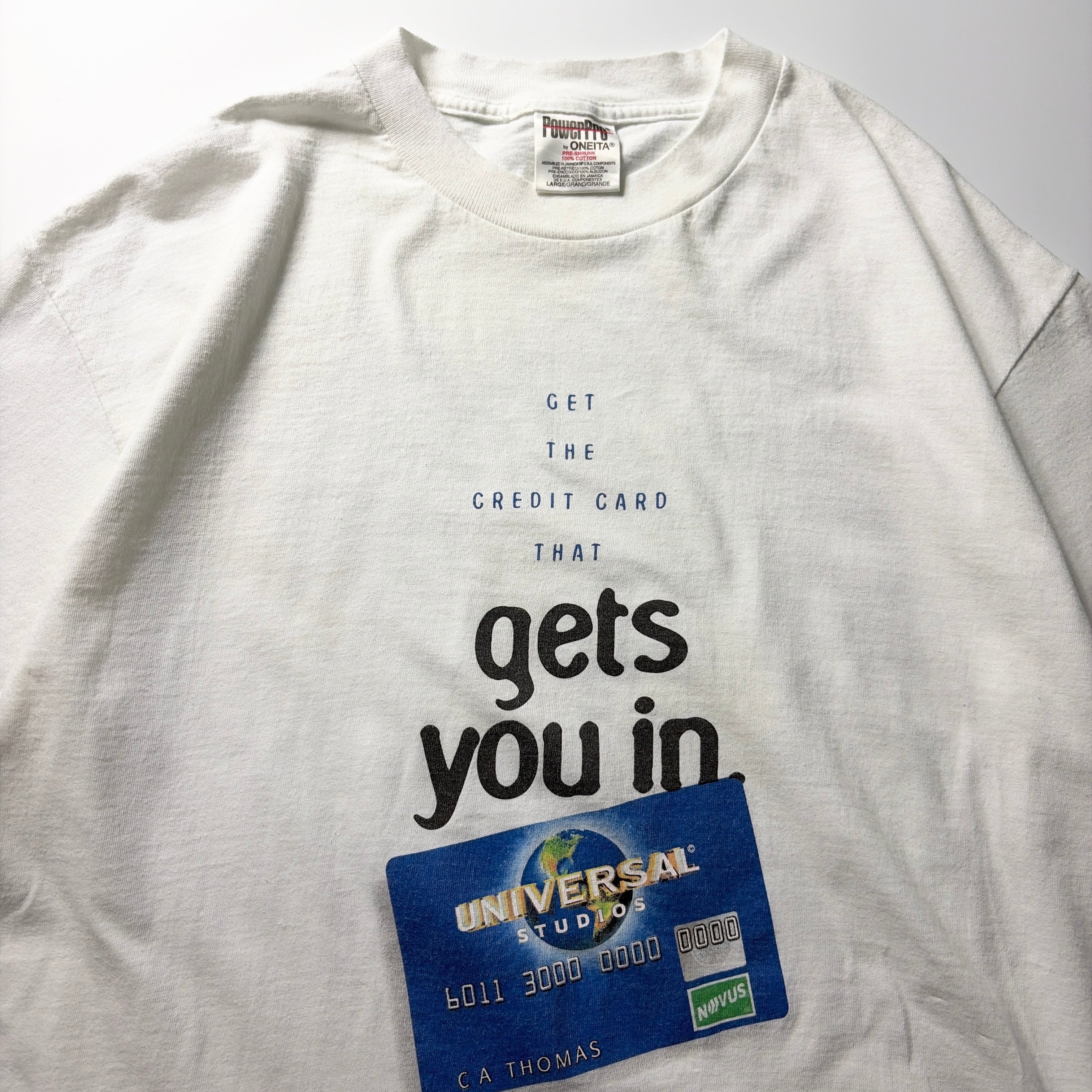 90s Universal Studios Credit Card Tee