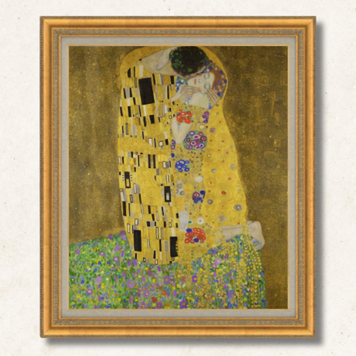 グスタフ・クリムト《接吻（The Kiss）F20》 | 手描き油絵複製画
