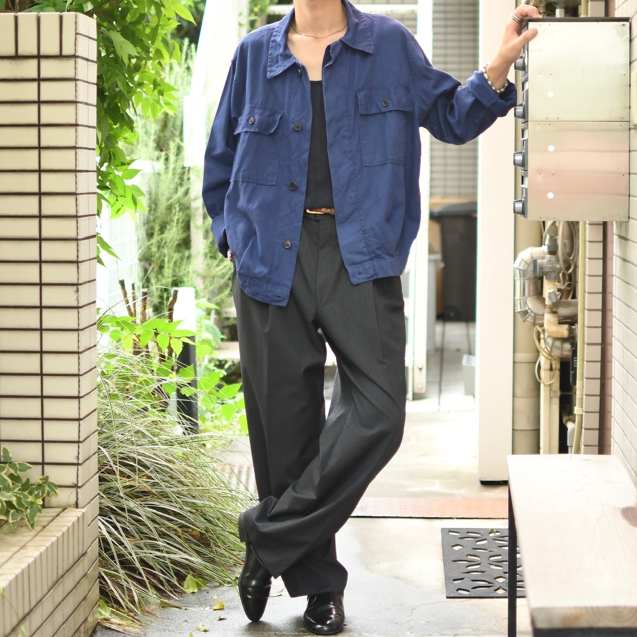 cotton twill euro work jacket