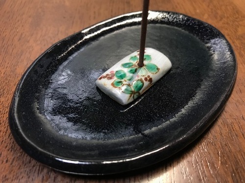 清水焼 香立て 萩 (Kyo-yaki&Kiyomizu-yaki Incense stand HAGI)