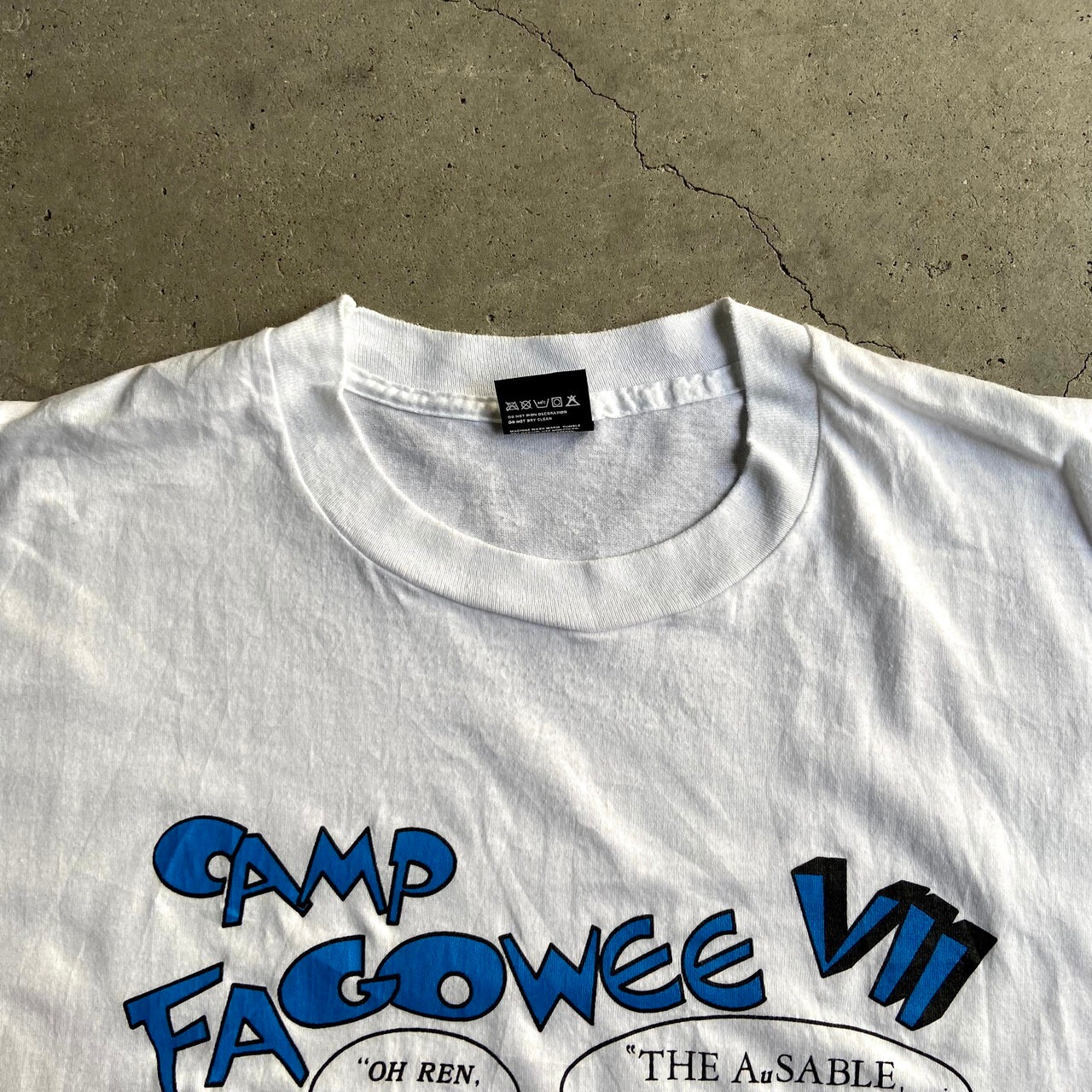 ビッグサイズ 90年代 REN STIMPY レン スティンピー パロディ キャラクタープリントTシャツ メンズ3XL 古着 90s ビンテージ ヴィンテージ ホワイト 白 大きいサイズ Tシャツ SA2107 公式 古着通販サイト