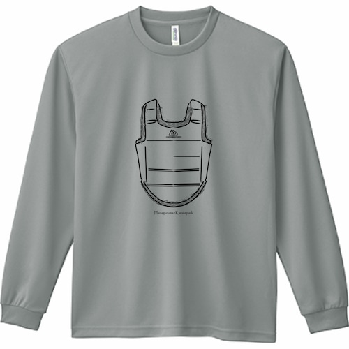 hanagurumaロングドライＴシャツ ボディプロVer. color：グレー【受注生産】