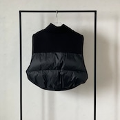 【受注予約:9月下旬入荷予定】bicolor padded vest/black
