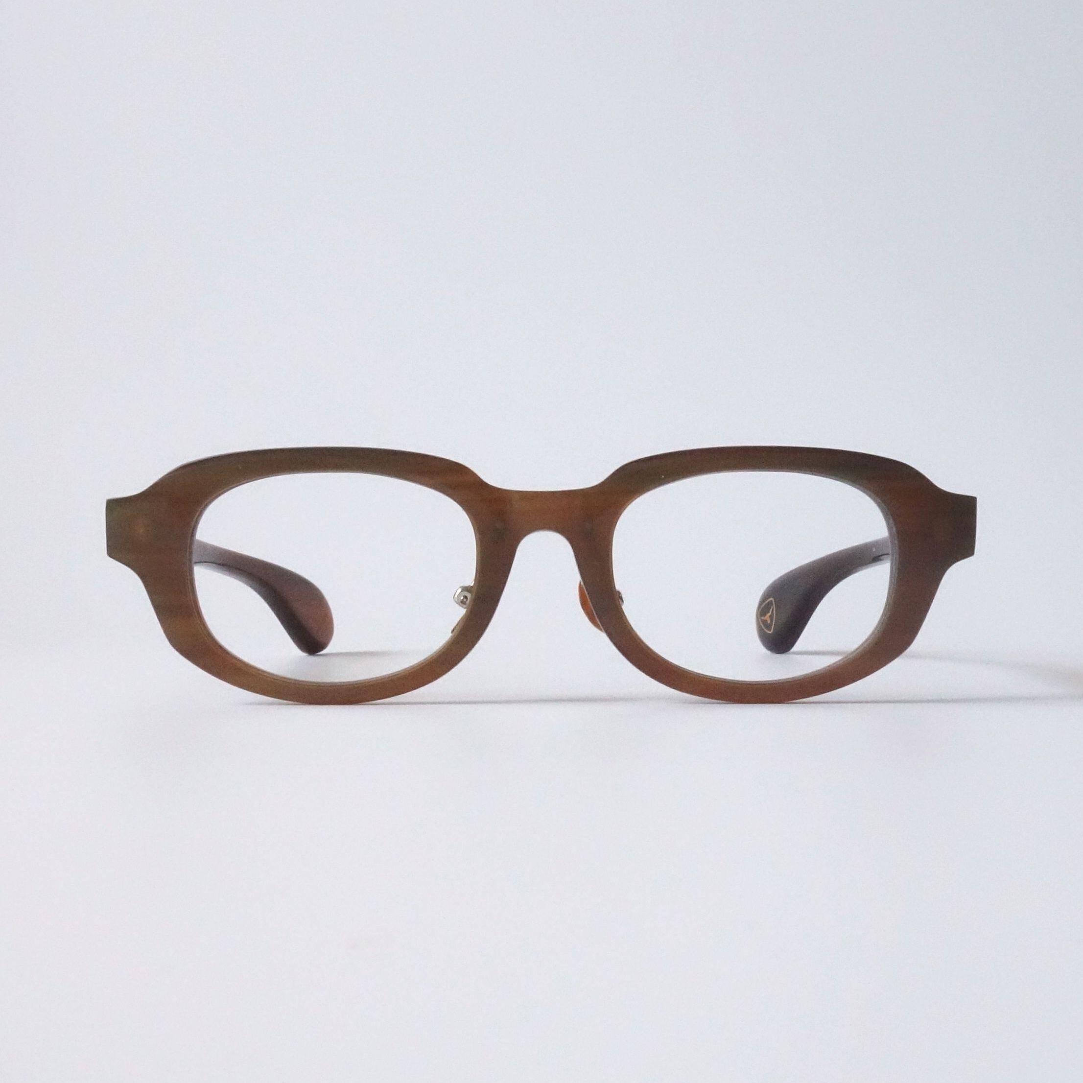 GOLD & WOOD バッファローホーンテンプル 眼鏡 フレーム 鼻メガネ