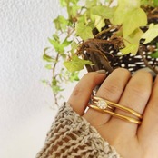 silver925 double finger ring