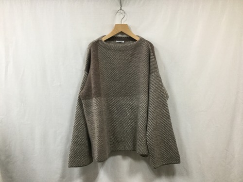 L’ANIT”color combination knit White/Beige/Brown”