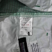 le coq sportif GOLF ルコック スポルティフ ゴルフ 千鳥格子 チェック柄 スラックスパンツ ポケット付き 胴囲76 /グリーン系