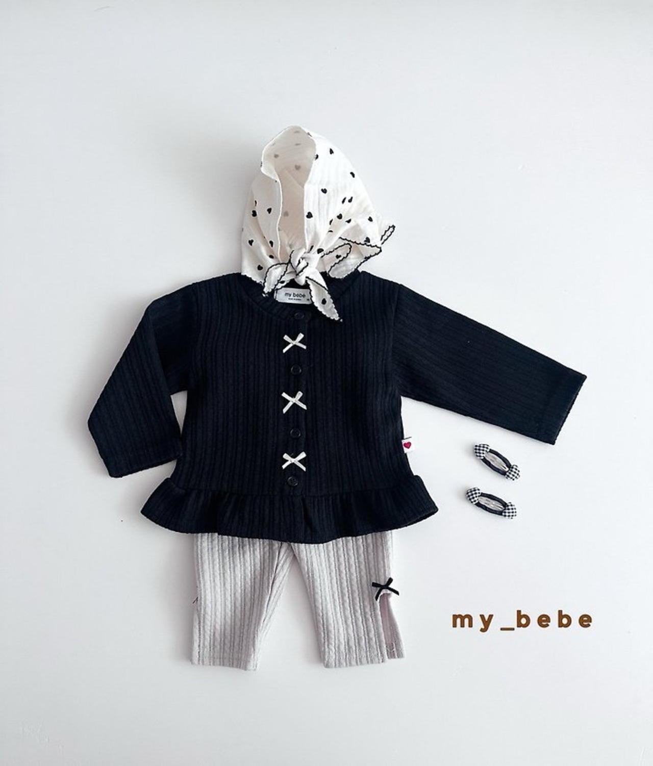 韓国子供服 / Mybebe /カプリパンツ *XS~XL*