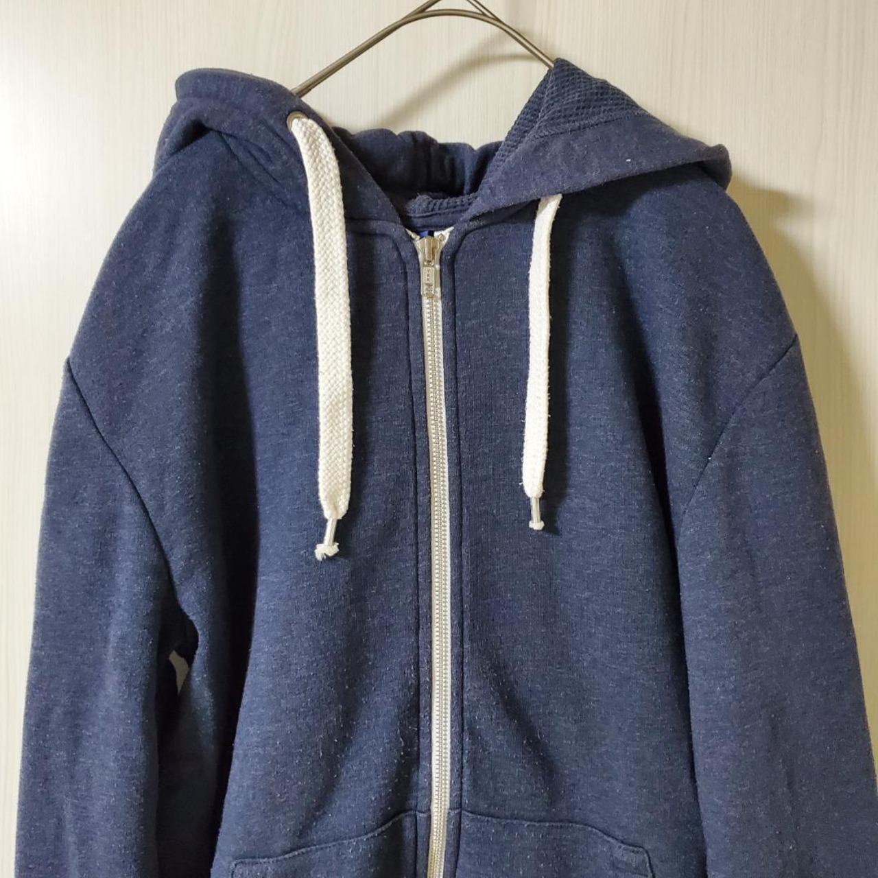 【USED】H&M　裏起毛　ネイビー　暖か素材