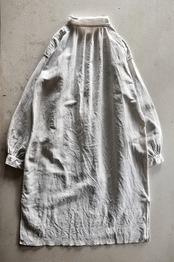 1900s フランス 清貧の画家へ  手織りリネンによるグランパシャツ アンティーク