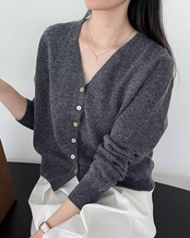 Basic v neck Cardigan T20183