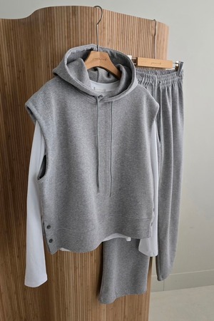 Sweat Vest & Pants Set (Gray) 2603-08-01