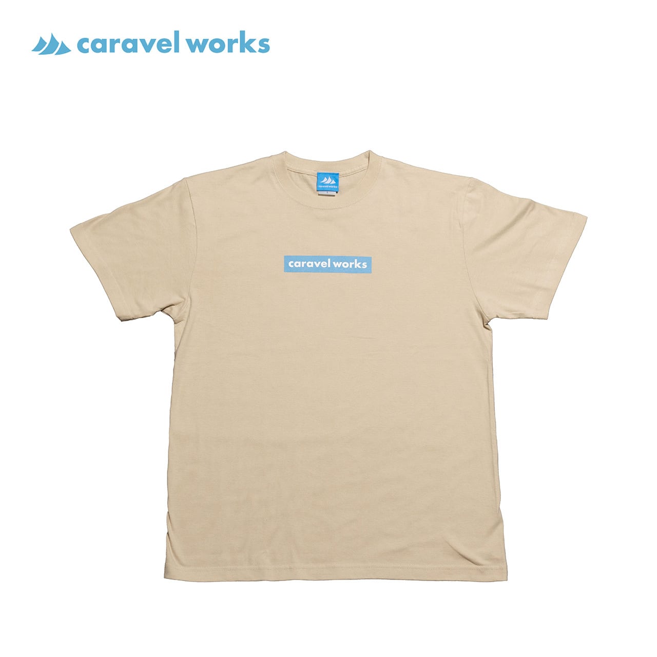 ボックスロゴティー(サンドベージュ)