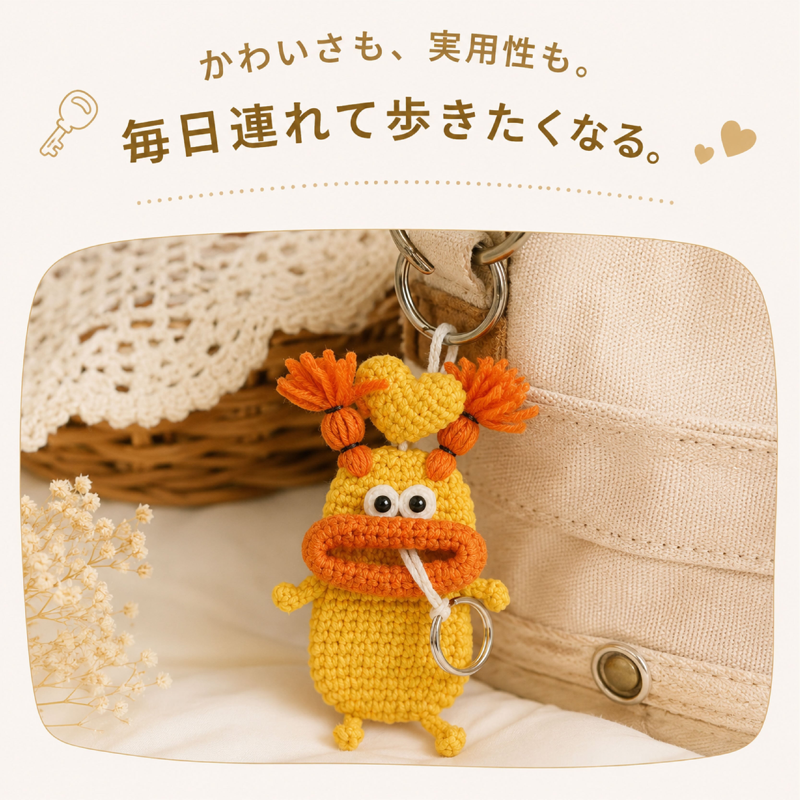 HY 112 . 【全12種類】完成品 キーケース コットン製 かわいい