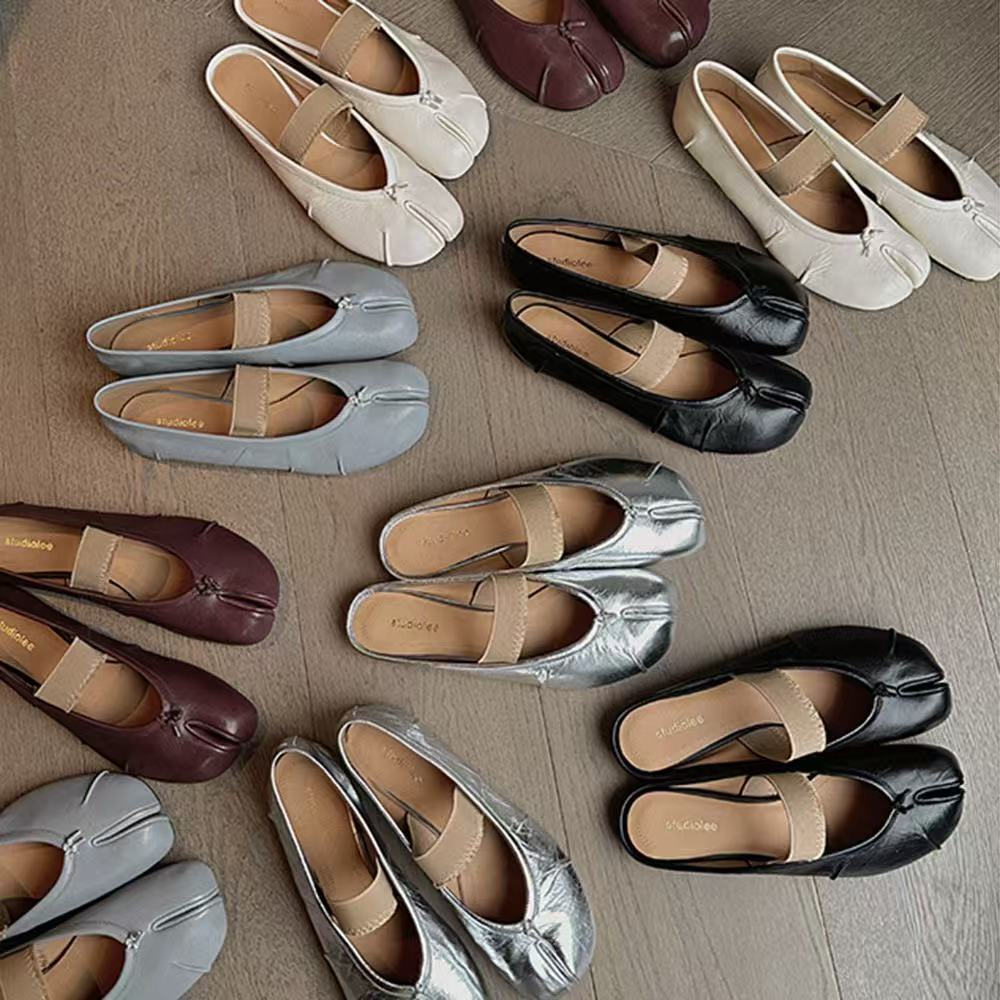 バンド付フラットシューズ(踵無し)