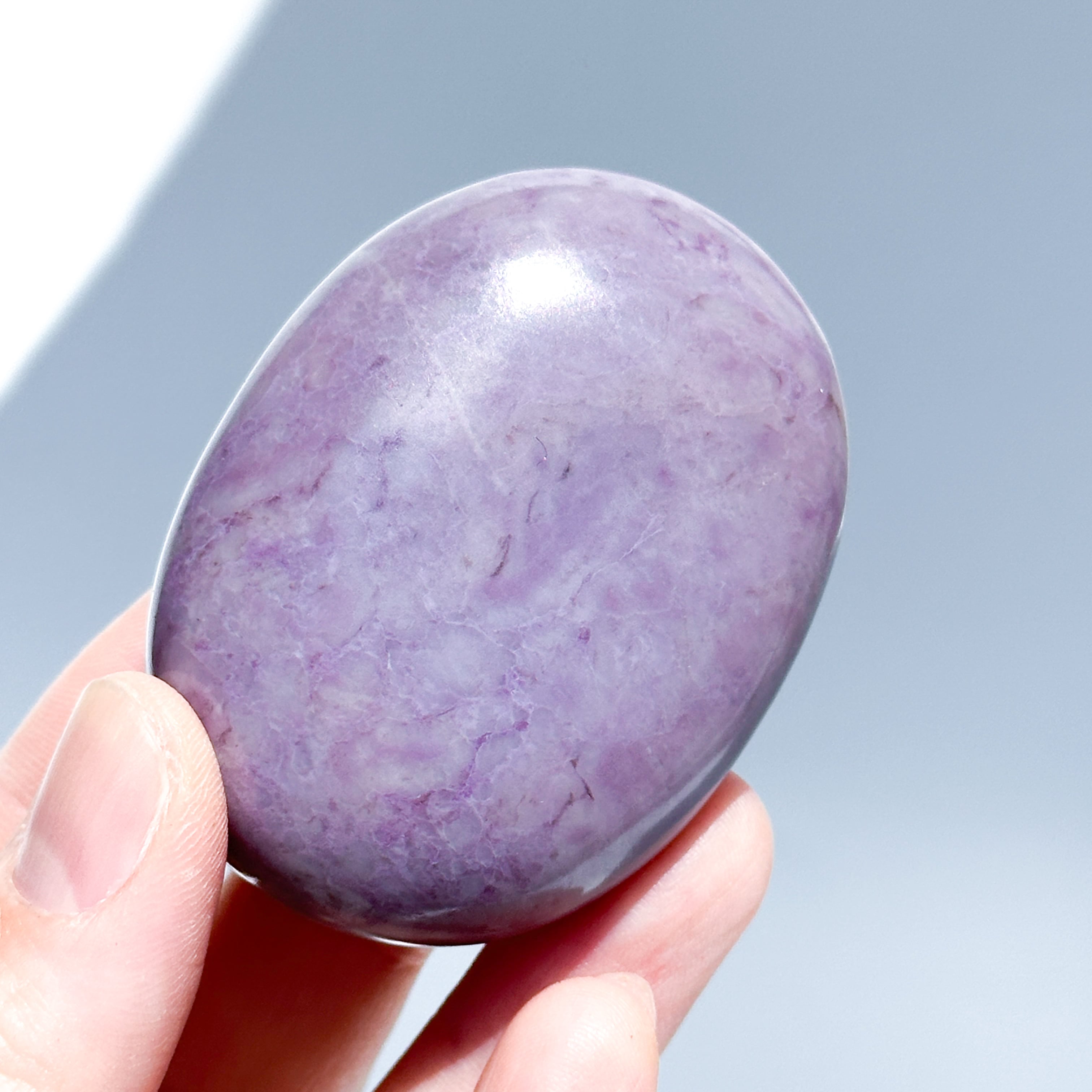 パープルジェイド パームストーン 73◇Purpe Jade palm stone ◇天然石