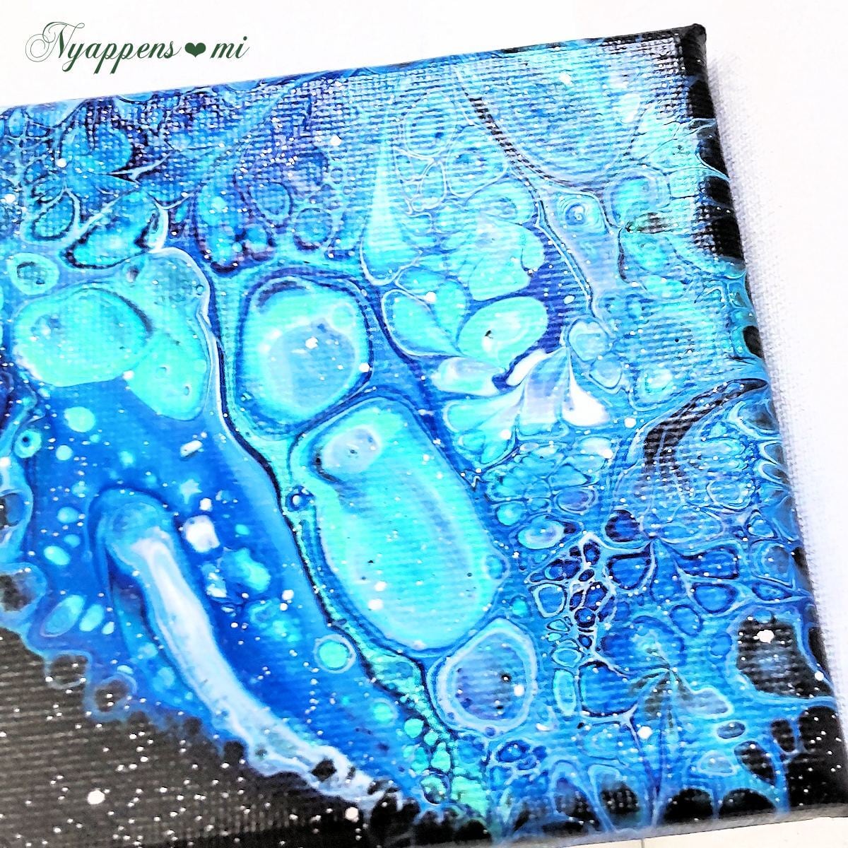 フルイドアート（青光） | フルイドアート|絵画|ねこクラフト雑貨|猫