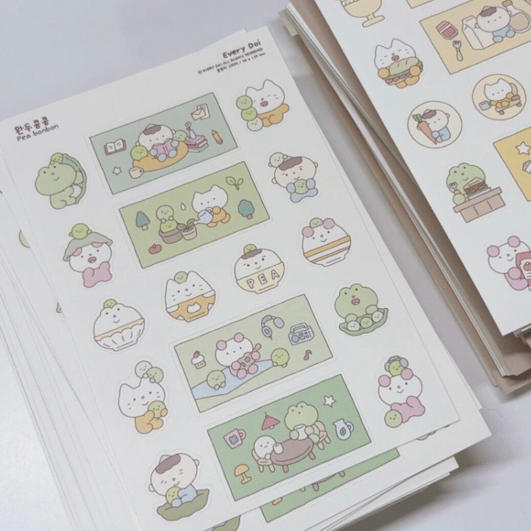 every doi〔sticker -Pea bonbon- 〕