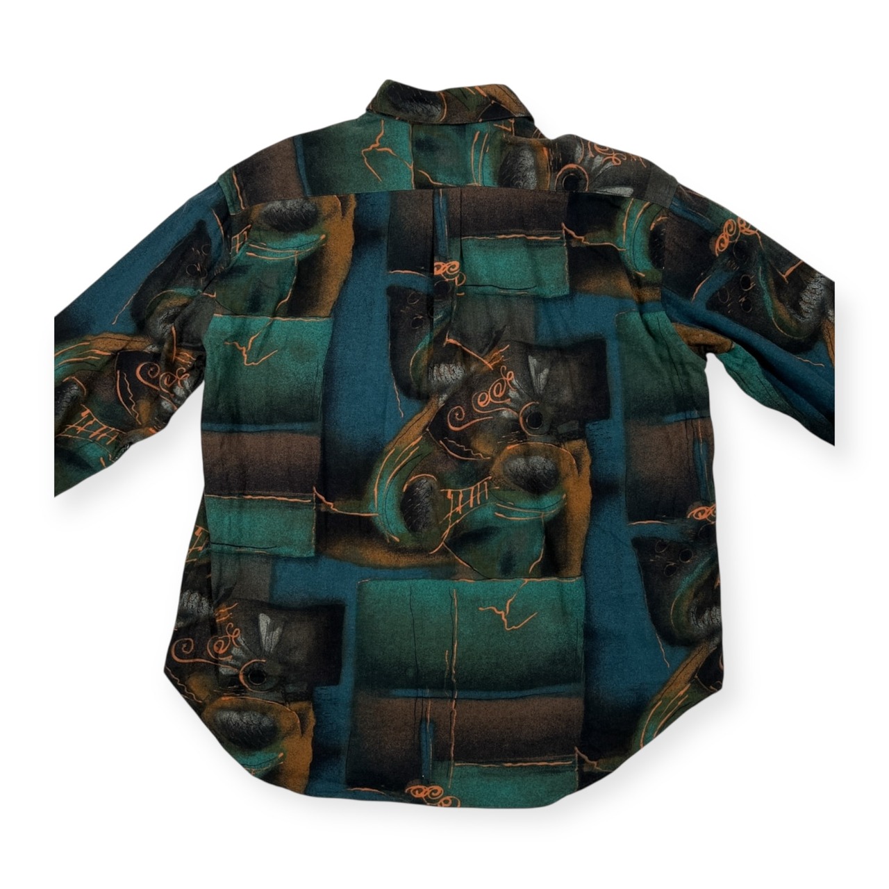希少 レア KAZUHIKO YATABE カズヒコヤタベ 総柄 デザイン 長袖シャツ サイズ M /ビンテージ/ティノラス