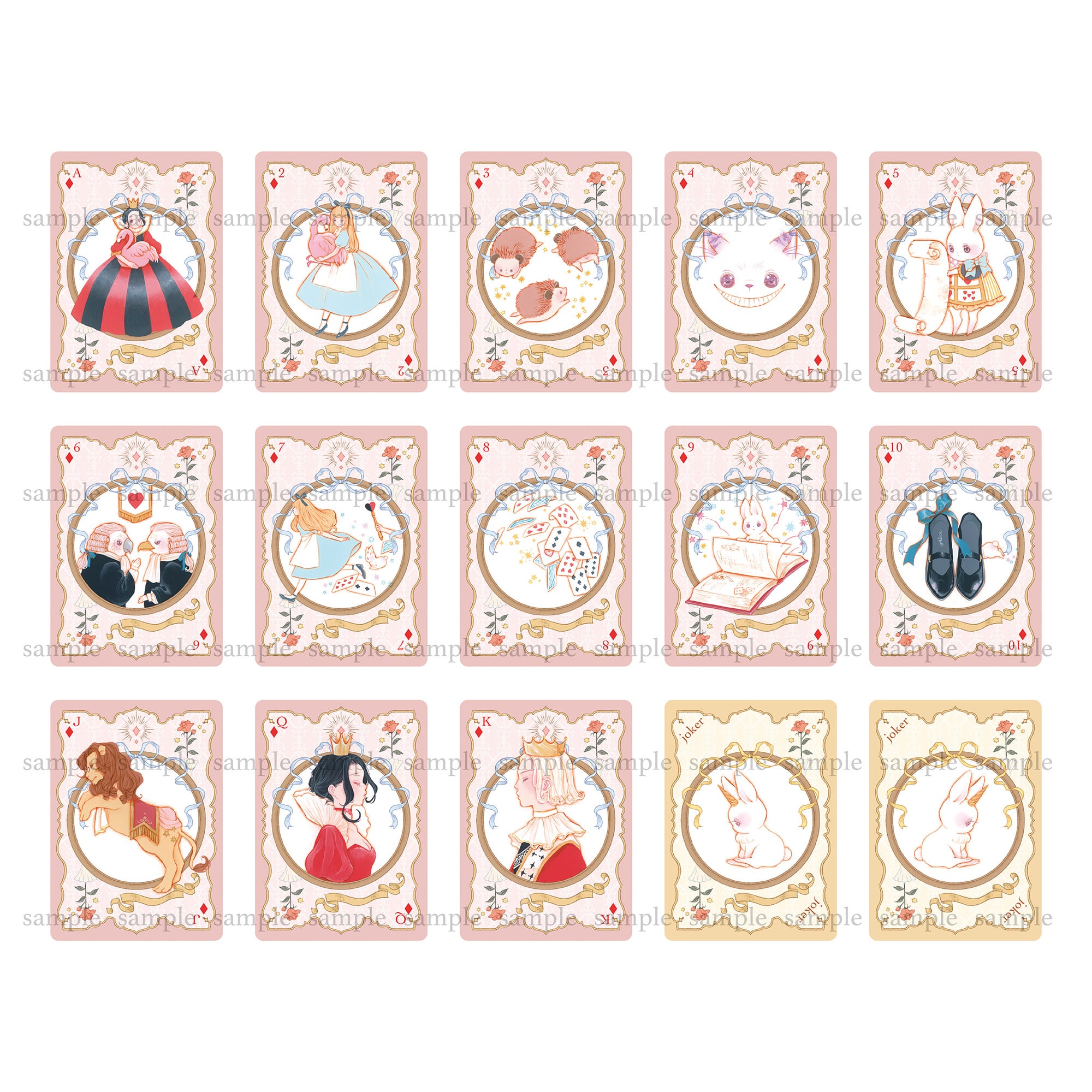 オリジナルトランプ☆不思議の国のアリスの物語を楽しめるトランプ