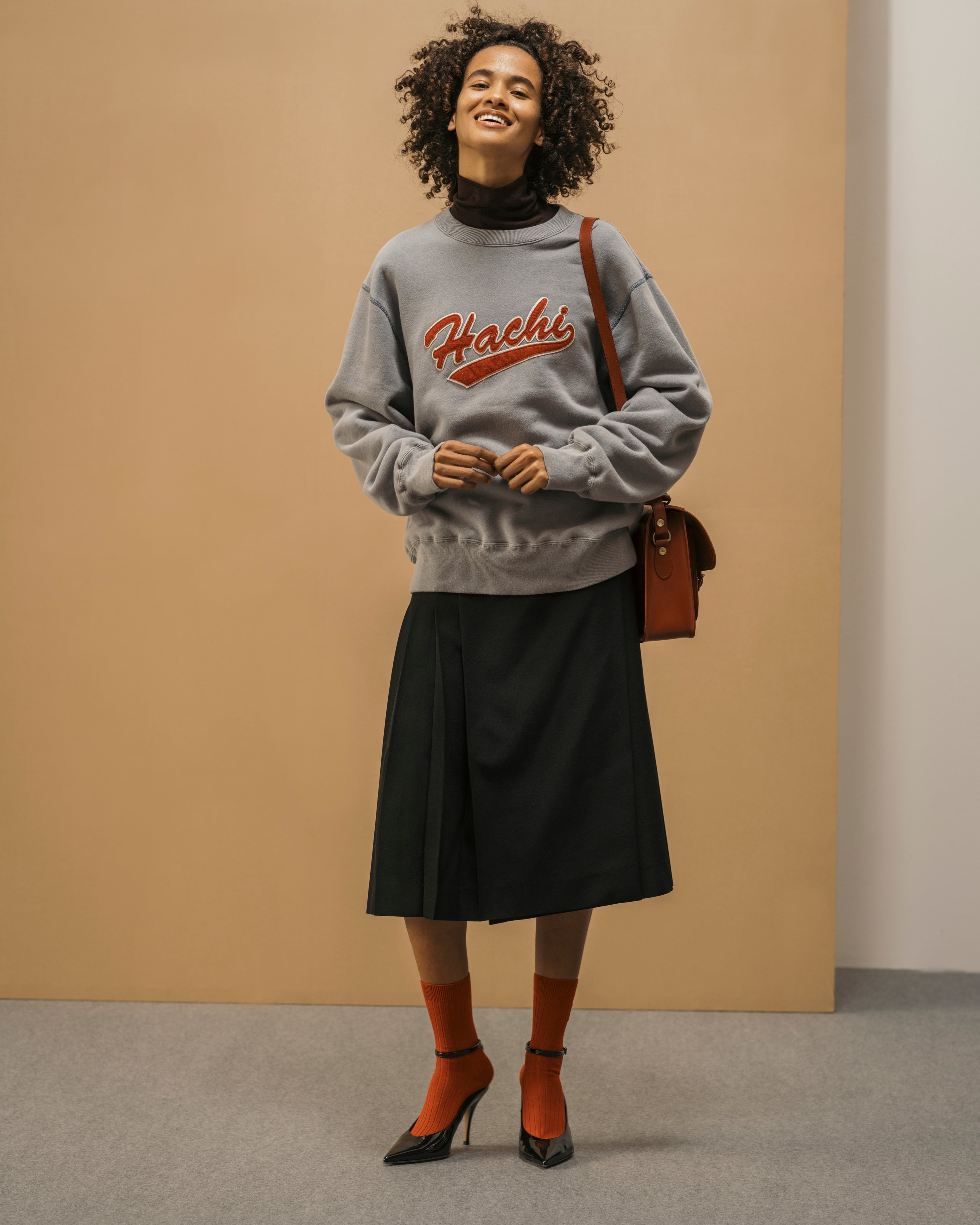 PATCH SWEAT - BLACK - | HACHI.THE SHIBUTORA FACTORY