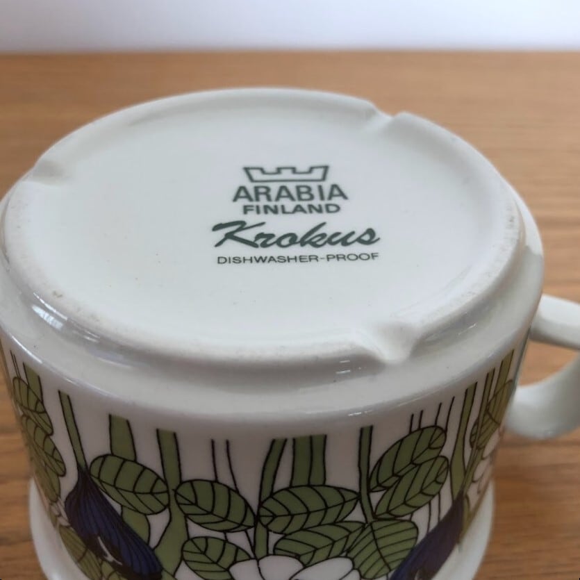 アラビア クロッカス ARABIA Krokus ティーカップ＆ソーサー