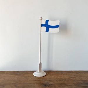 Wooden Finnish flag