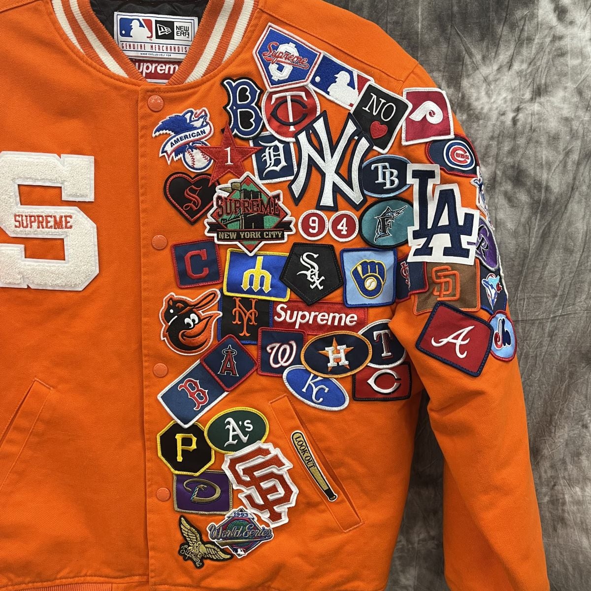 Supreme / New Era / MLB Varsity Jacket M - スタジャン