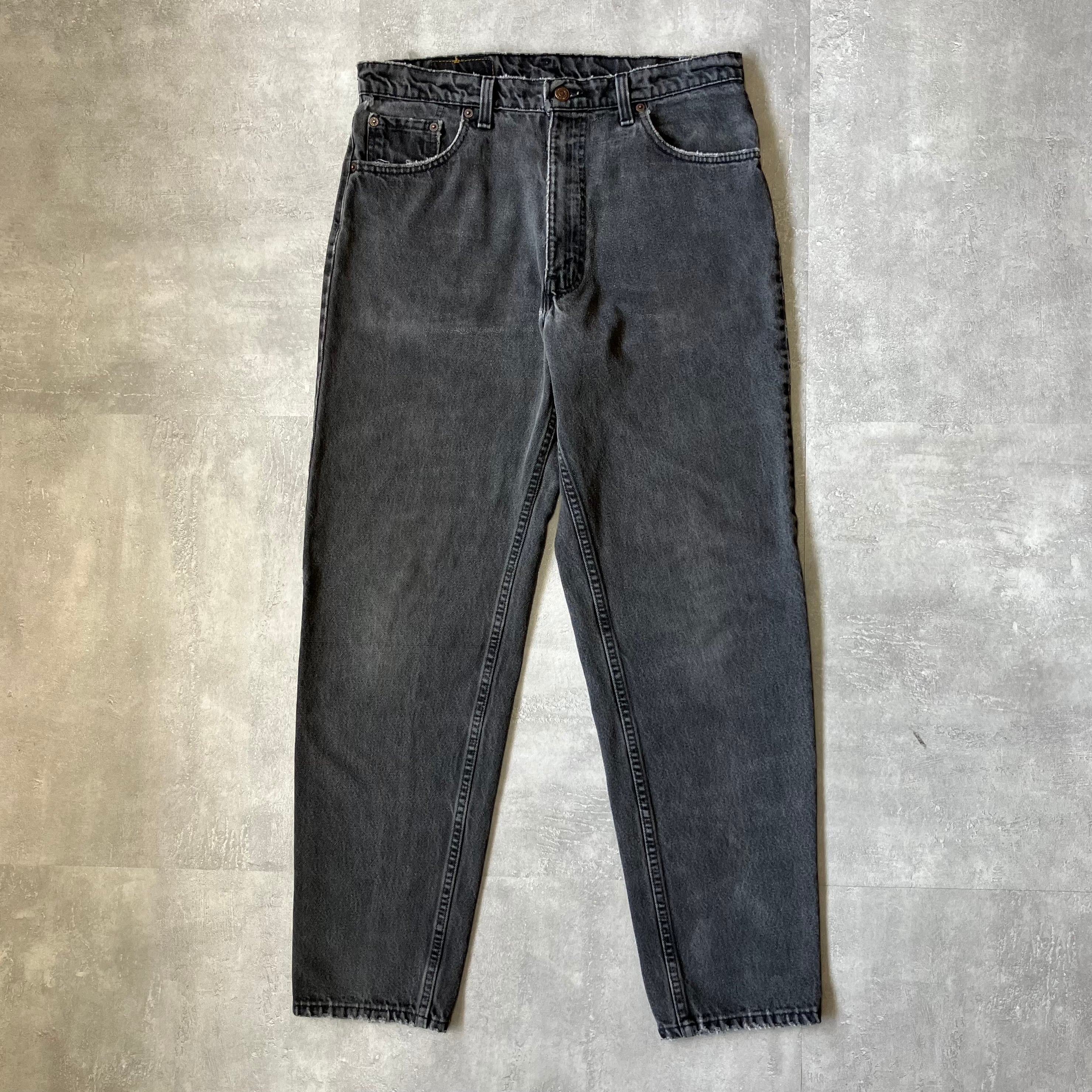 《実寸w34l30》Levi's リーバイス 550 90s usa製 ブラックデニム バギーデニム No.3362
