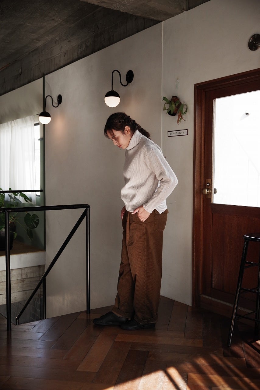 8W Organic Corduroy Wide Pants