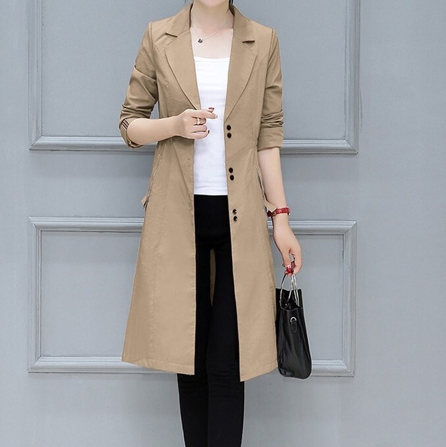 アウター レディース スプリングコート トレンチコート ロング ロング丈 長袖 かわいい 大人可愛い きれいめ カジュアル 大人 上品 おしゃれ お洒落 かっこいい レトロ こなれ感 主役級 存在感 オフィス フェミニン 無地 春 秋 10代 20代 30代 ビジネス OL 通勤 学生 通学 デート お出かけ 女子会 休日 着回し 普段使い 韓国 韓国系 送料無料 ファッション コーデ スタイル モテ トレンド 流行 インスタ映え S M L XL 2XL ベージュ ネイビー ブラウン