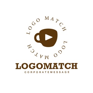 コンテンツを楽しむカフェのロゴ