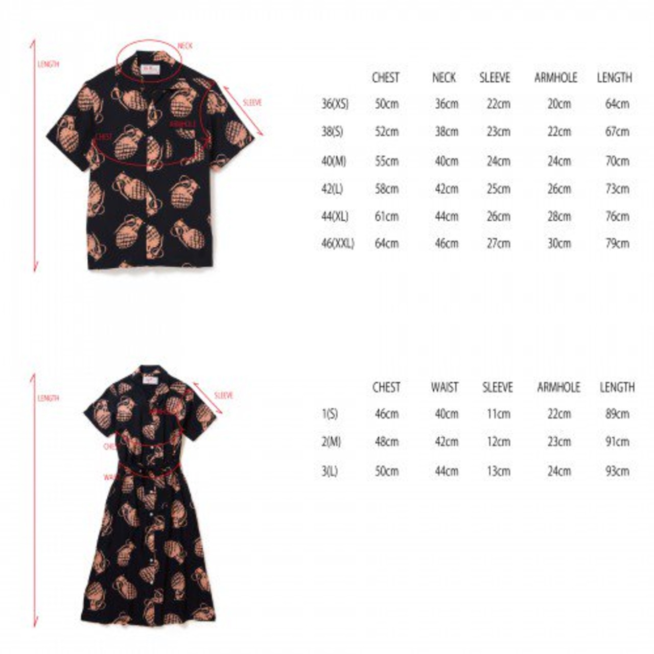 HAWAIIAN ONEPIECE 『GRENADE』BY ALOHA BLOSSOM