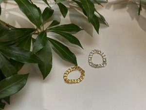 【ANNACID】chain ring/GLD