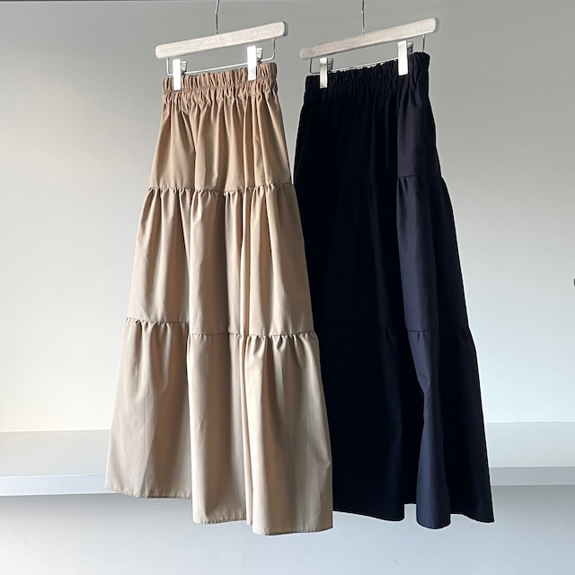 grosgrain tiered skirt