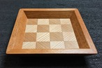 杉　wood checker　mini tray 　0102