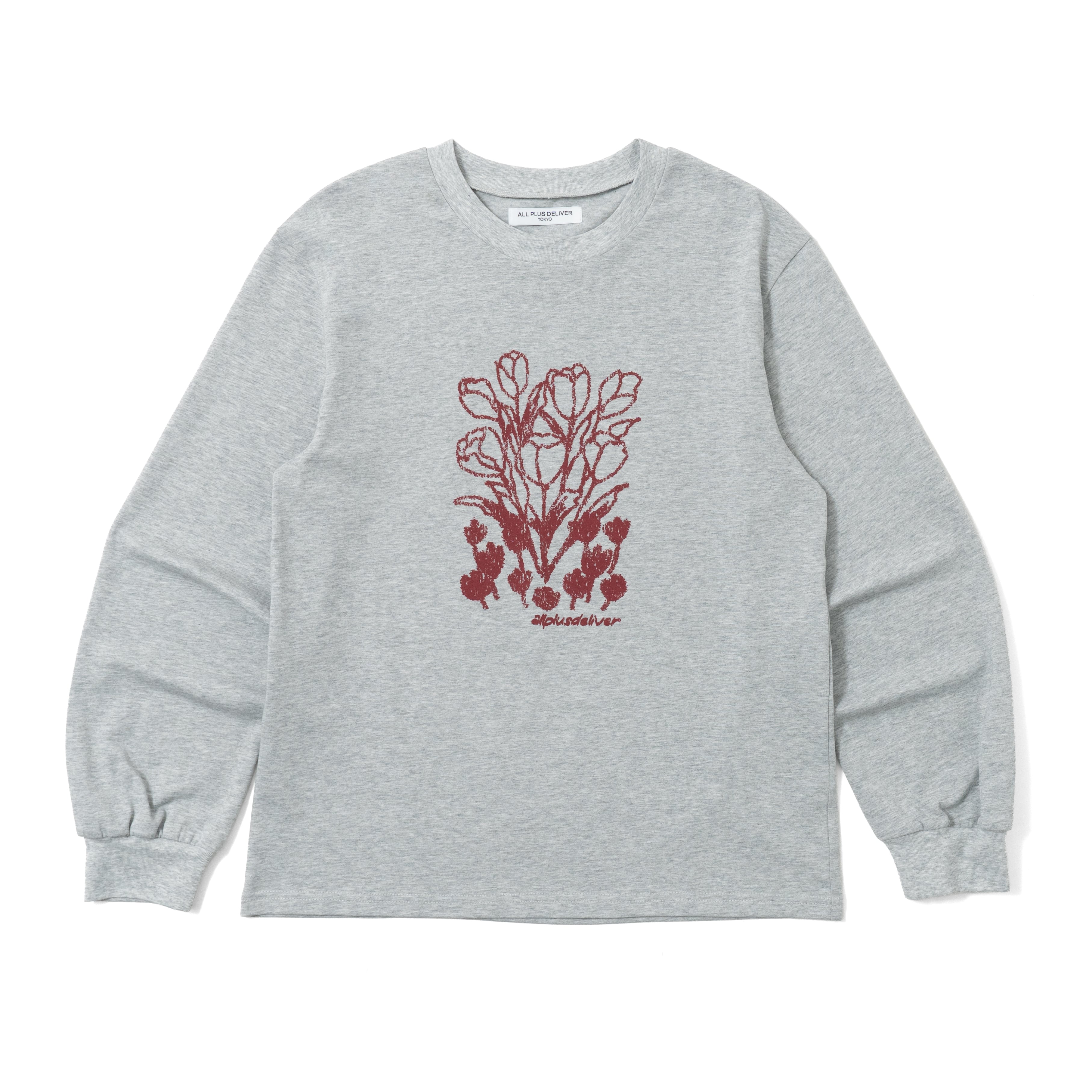 ALPSDR CRAYON TULIP LOGO LS TEE / GRAY