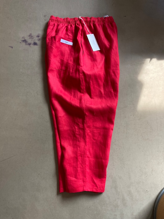 voiry sunday pants linen【 red 】