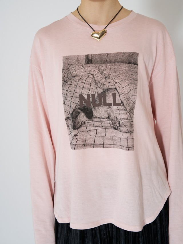 【ご予約】[8464-153KK] DOG PHOTOﾌﾟﾘﾝﾄﾛﾝTEE【chignon】
