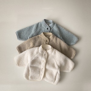 【BABY&KID】冬作モコモコ素材ボアジャケット