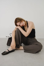 Tuck Nylon Relax Pants【3 colors】