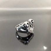 RHYTHMIC HORSESHOE RING with CUBIC ZIRCONIA / リズミックホースシューキュービックジルコニアリング