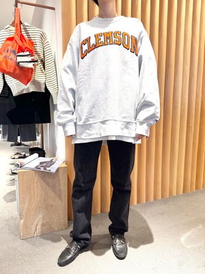 CU3-1 USED SWEAT "CLEMSON"-GREY-✳︎
