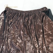 ベリーダンス 衣装 上下セット ブラウン系 miyamiya レッスン 練習 トップス ズボン パンツ ボトムス 茶 黒 白 光沢 ハーレムパンツ ツーピース セットアップ 伸縮 ストレッチ ブラック系 ホワイト系 ベージュ系